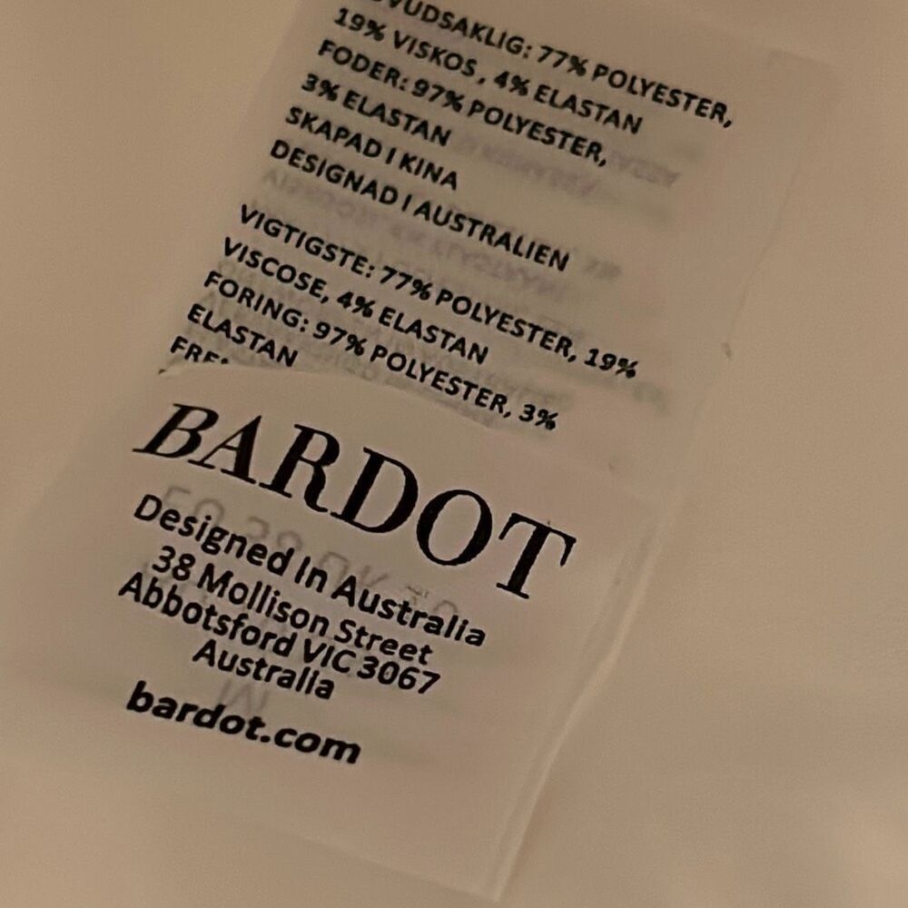 Bardot Women's M Relaxed Oversized Blazer Jacket Cream White Long Minimalist New - Picture 6 of 10